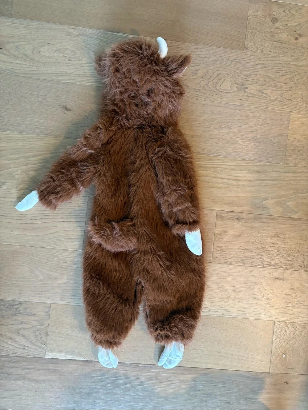 Pottery Barn Kids Brown Faux Fur Lined Highland Baby Cow Halloween Costume